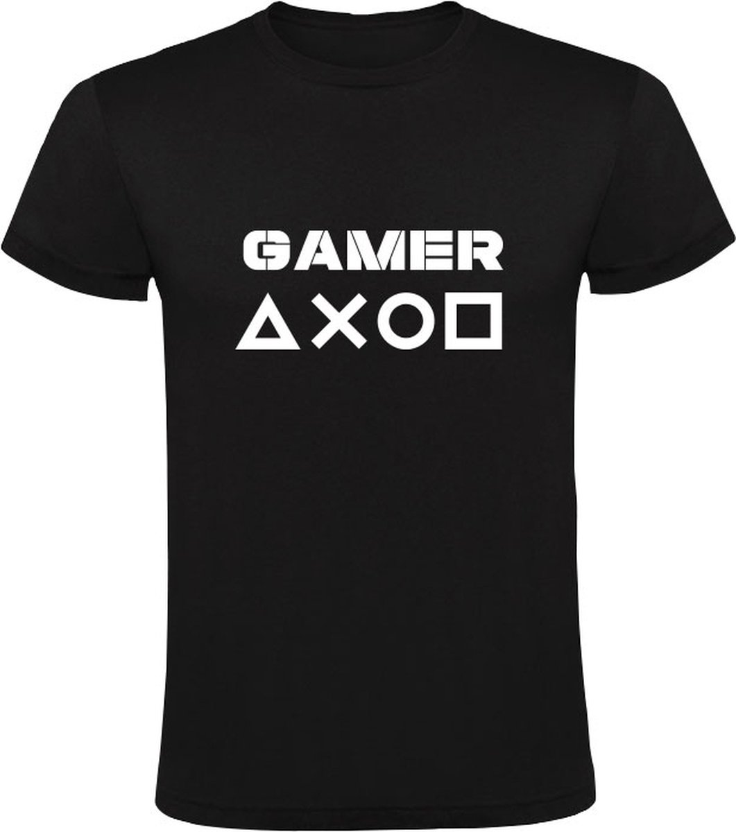 Gamer | Kinder T-shirt 140 | Zwart | Joystick | Controller | Game Console | Computerspel | Game Computer | Videogame | Videospel |  Playstation | Nintendo | Xbox